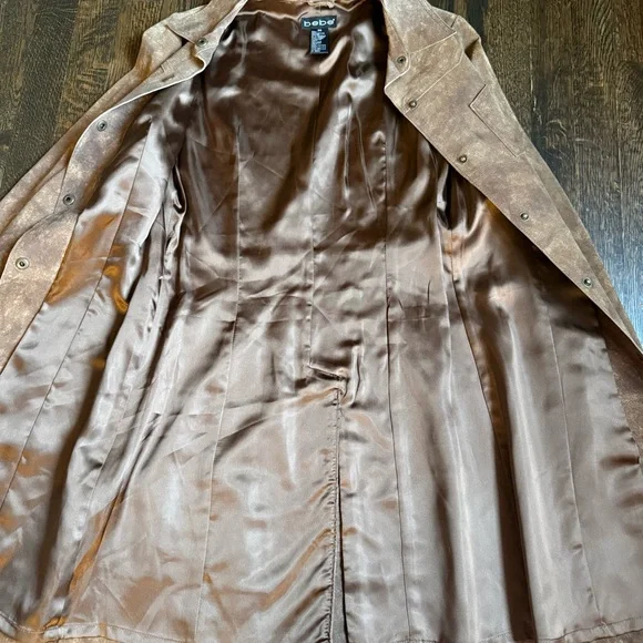 Bebe Y2K Genuine Leather Suede Jacket XS - Picture 3 of 4
